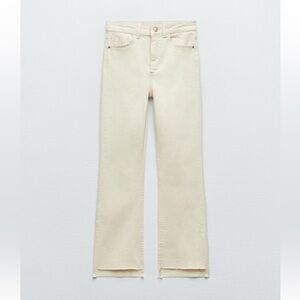 Zara Cropped High Rise Z1975 Flared Jeans